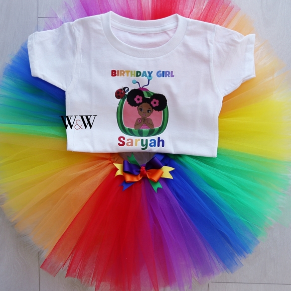 Birthday tutu with onesie or tshirt - Picture 5 of 13